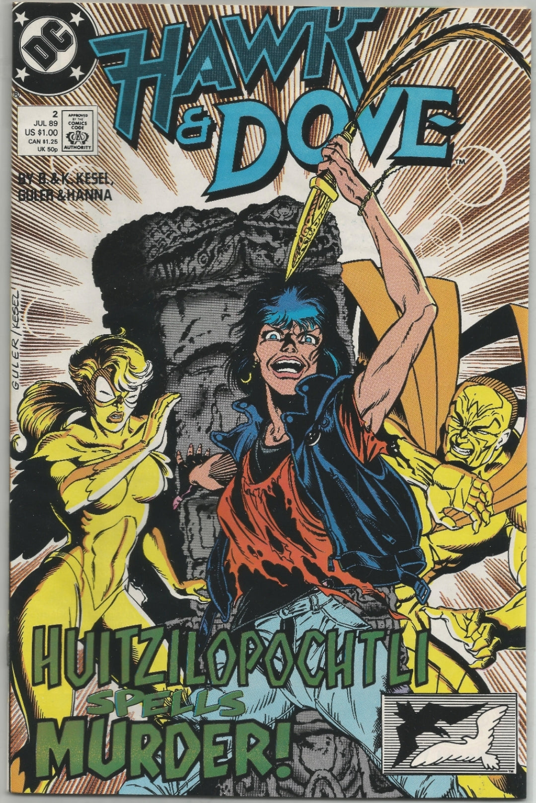 Hawk and Dove, Vol 3, No. 2, DC Comics, July 1989