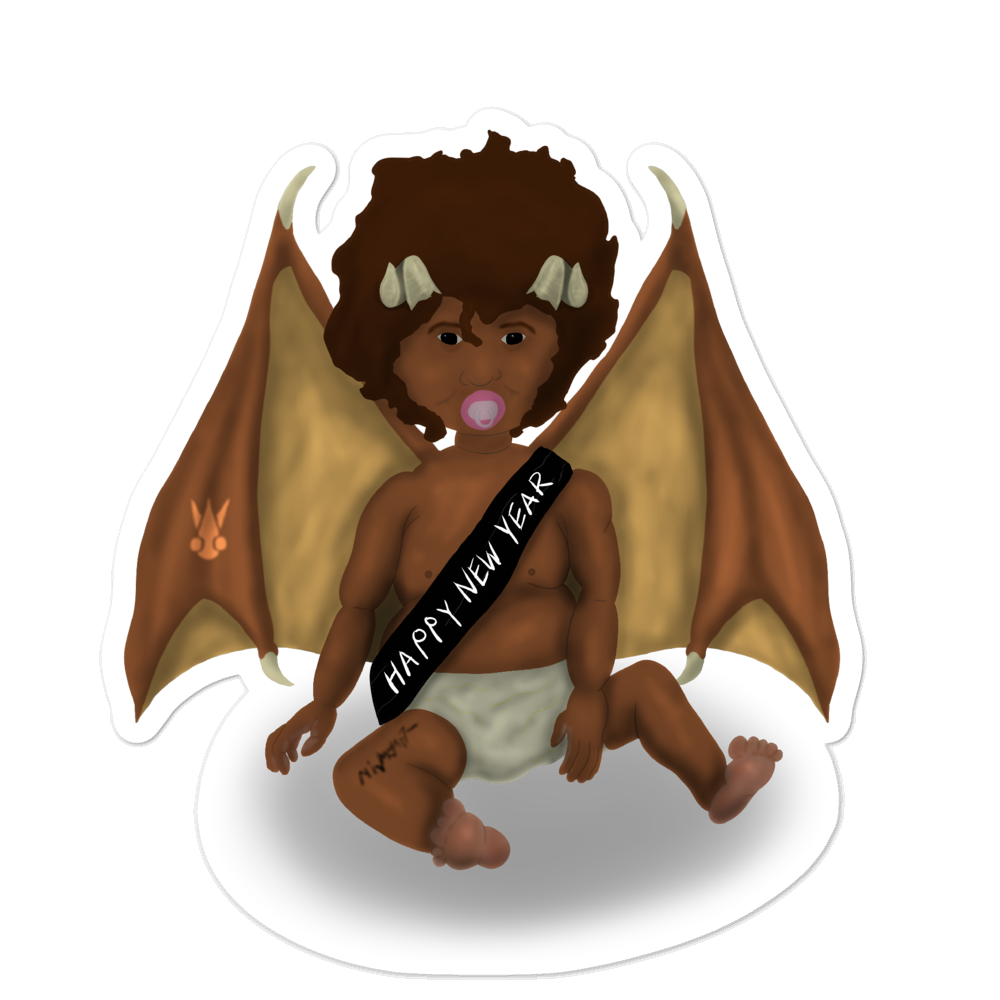 Baby New Year Stickers