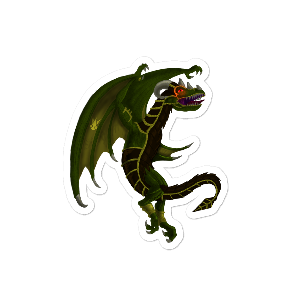 Green Wyvern Stickers