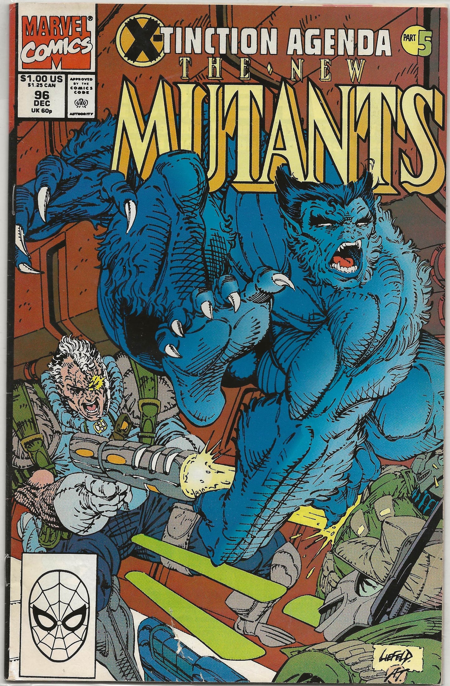 New Mutants, Vol 1, No. 96, Marvel Comics, December 1990