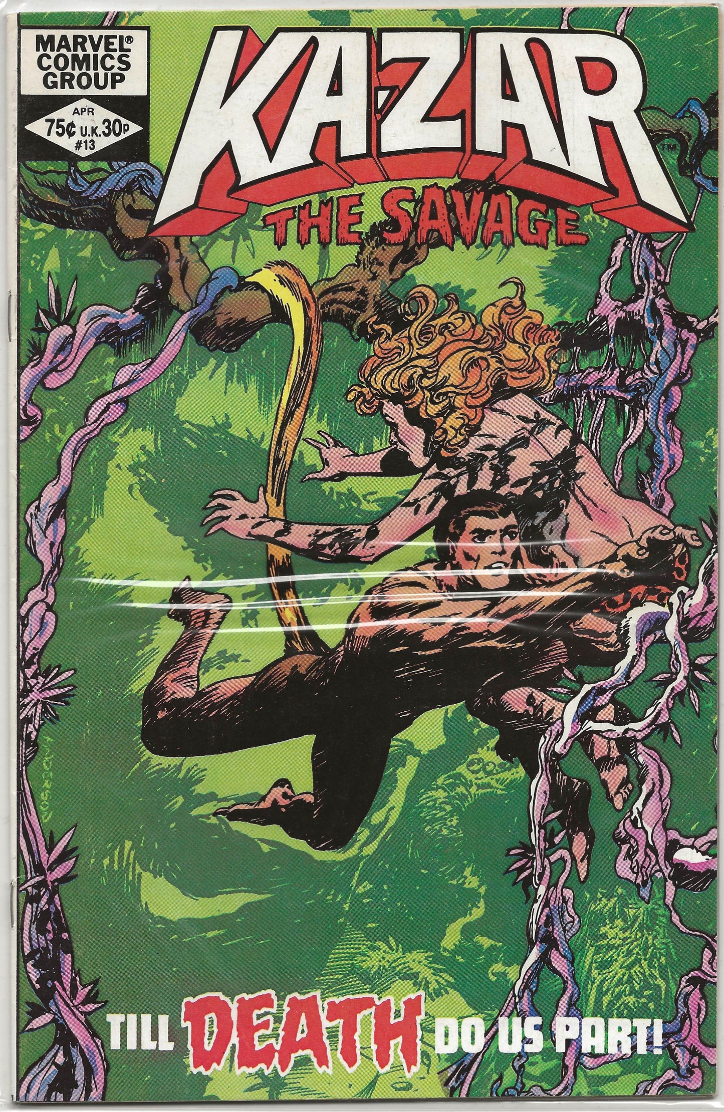 Ka-Zar the Savage, Vol 1, No. 13, Marvel Comics, April 1982