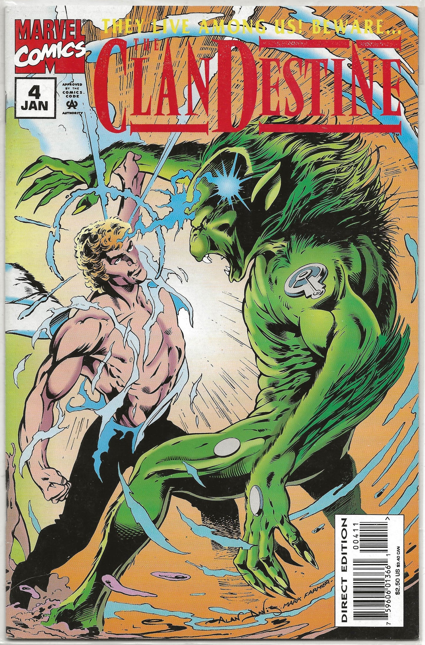 ClanDestine , Vol 1, No. 4, Marvel Comics, January 1995