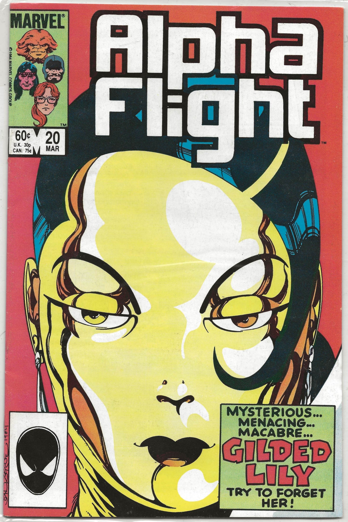 Alpha Flight, Vol 1, No. 20, Marvel Comics, March 1985