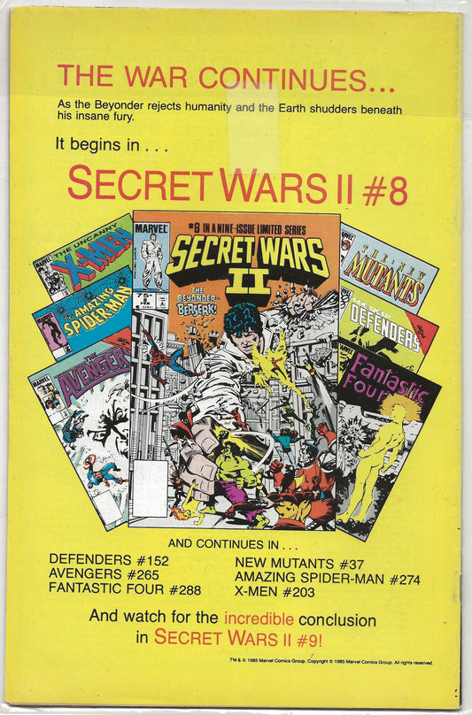 Alpha Flight, Vol 1, No. 31, Marvel Comics, February 1986