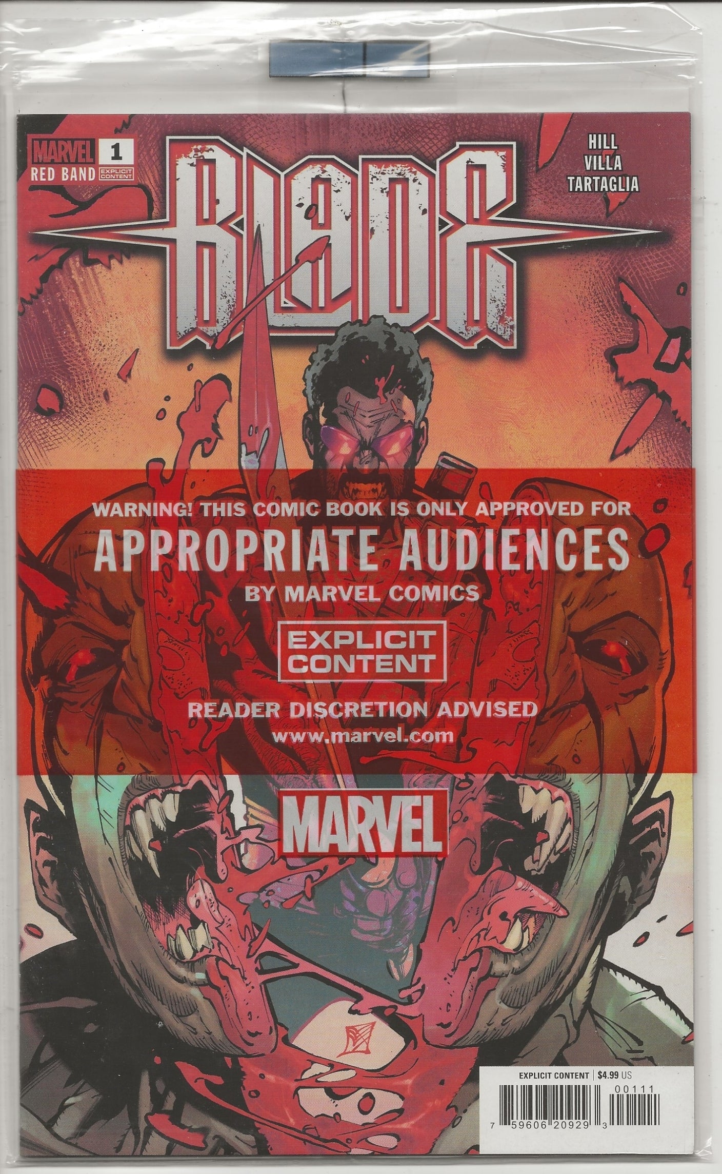 Blade: Red Band #1 - C.F. Villa Polybagged Cover A - Marvel Comics
