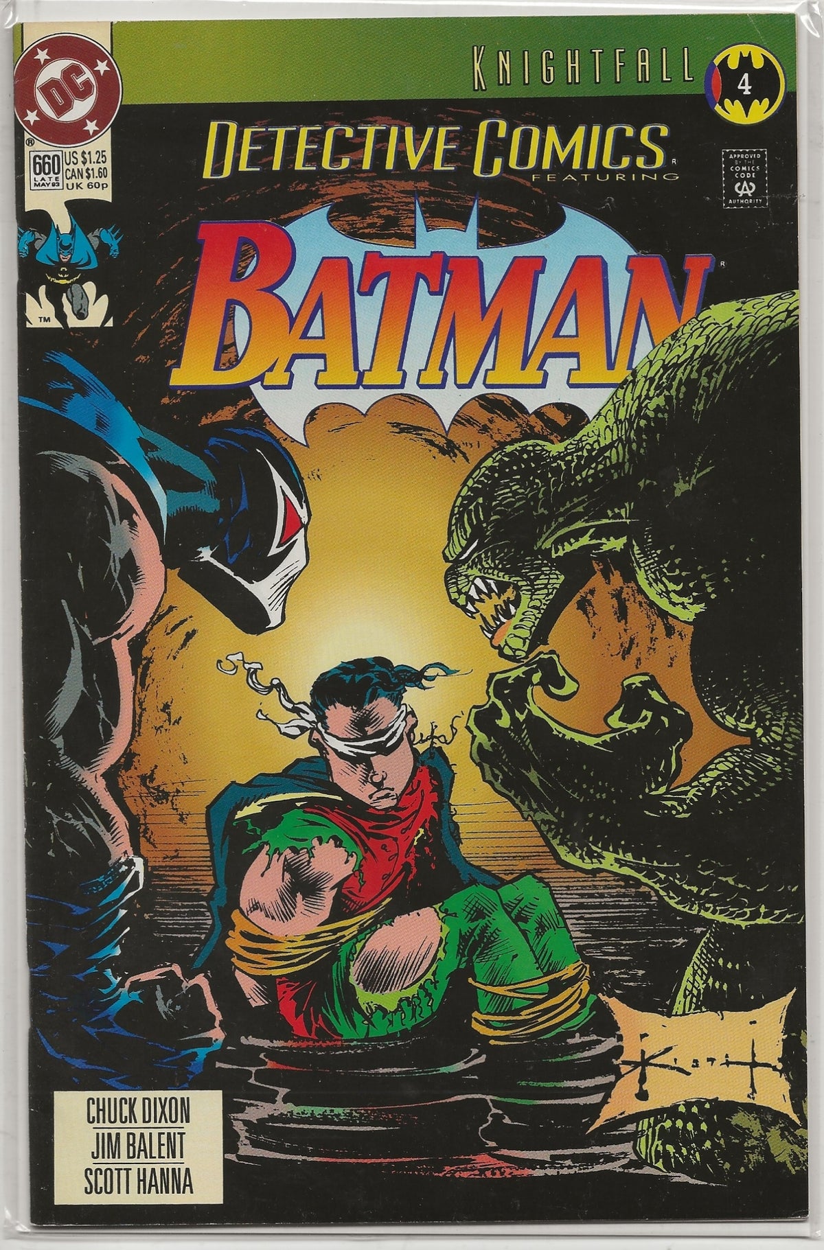 Detective Comics #660 | Sam Kieth Cover | Knightfall Part 4 | Batman & Robin