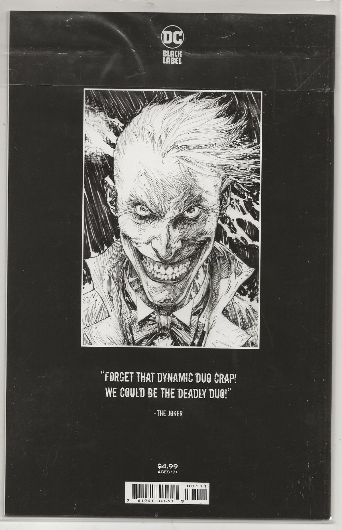 Batman & The Joker: The Deadly Duo #1 | Marc Silvestri Cover A | DC Black Label Comics