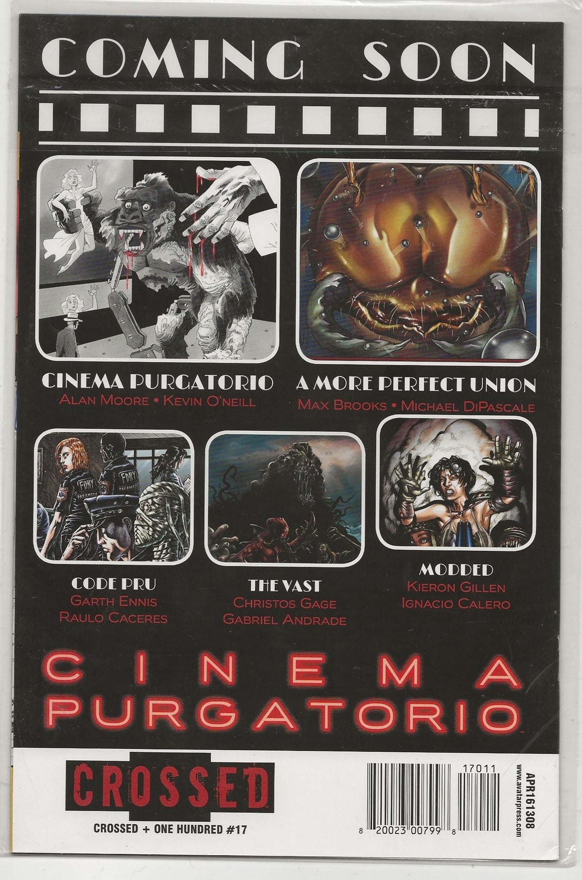 Crossed + One Hundred #17 | Regular Train Cover | Simon Spurrier & Martin Tunica | Avatar Press 2016