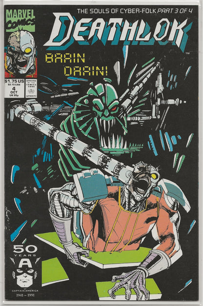Deathlok #4 | Denys Cowan Cover | Marvel Comics