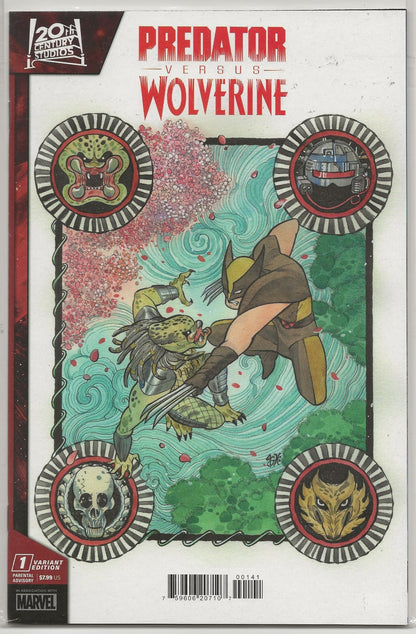 Predator vs. Wolverine  #1 (of 4) Marvel: Peach Momoko Variant Cover