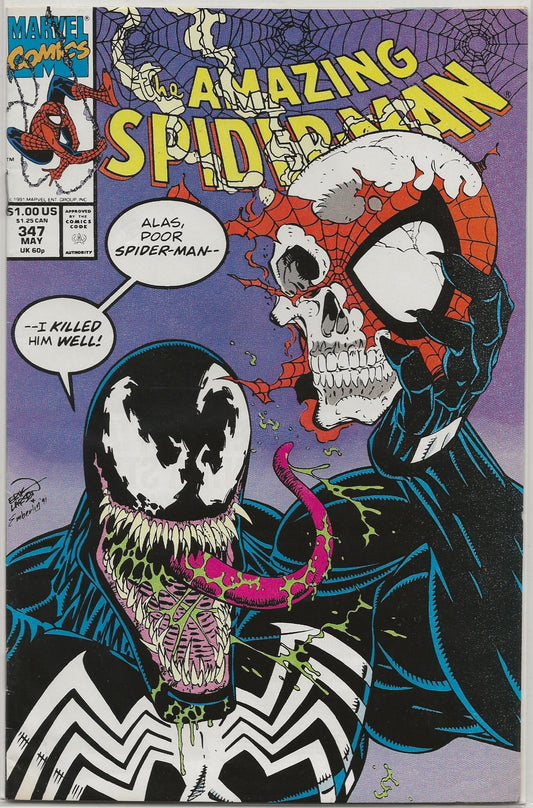 Amazing Spider-Man #347 1991 Marvel: Iconic cover art by Erik Larsen