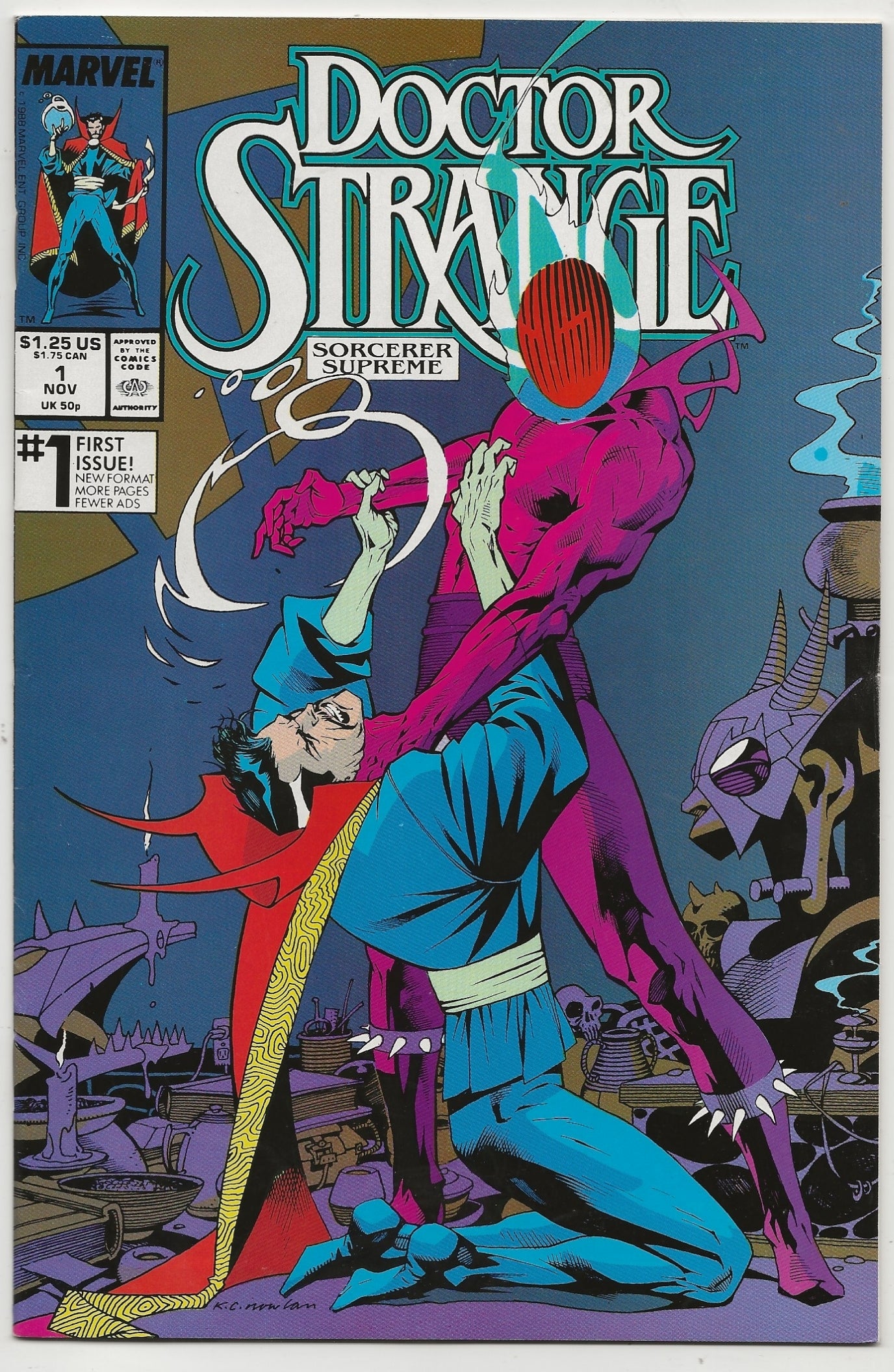 Doctor Strange, Sorcerer Supreme #1 Kevin Nowlan Cover - Marvel Comics