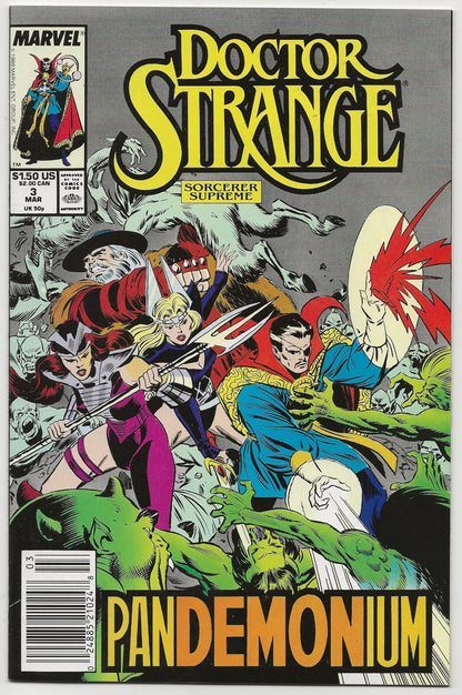 Doctor Strange, Sorcerer Supreme #3 Cover By Al Milgrom - Marvel Comics