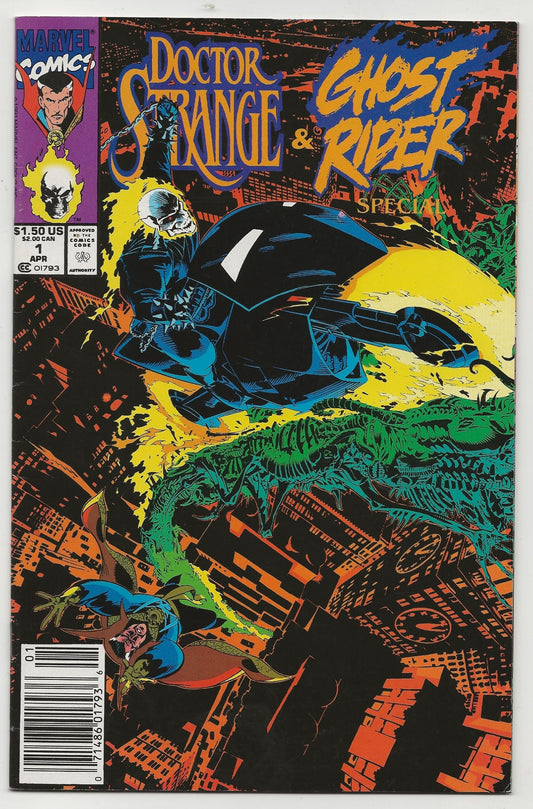 Doctor Strange & Ghost Rider Special #1 Cover By Javier Saltares & Mark Texeira - Marvel Comics