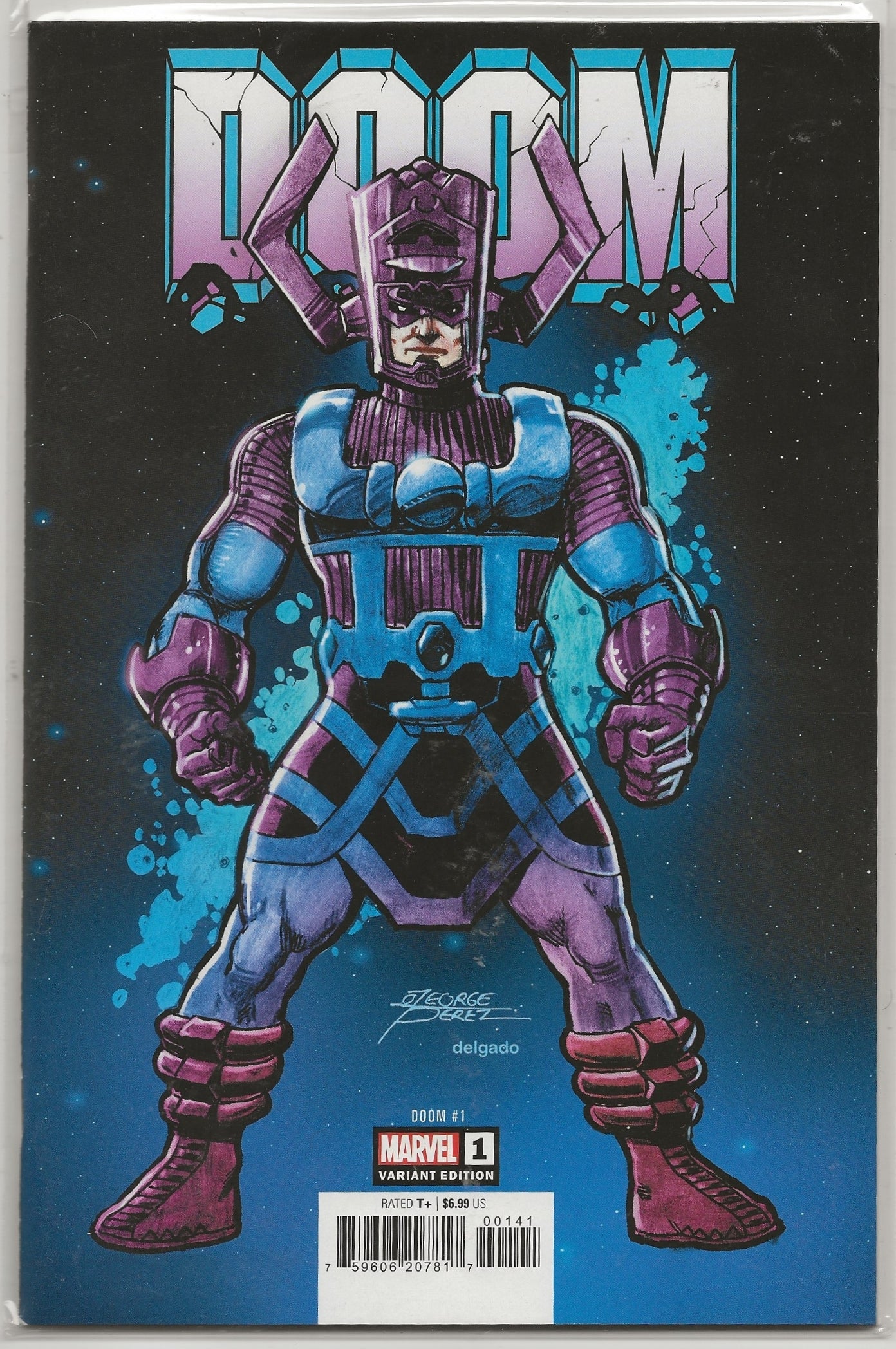 DOOM #1 George Perez Galactus Variant - Marvel Comics