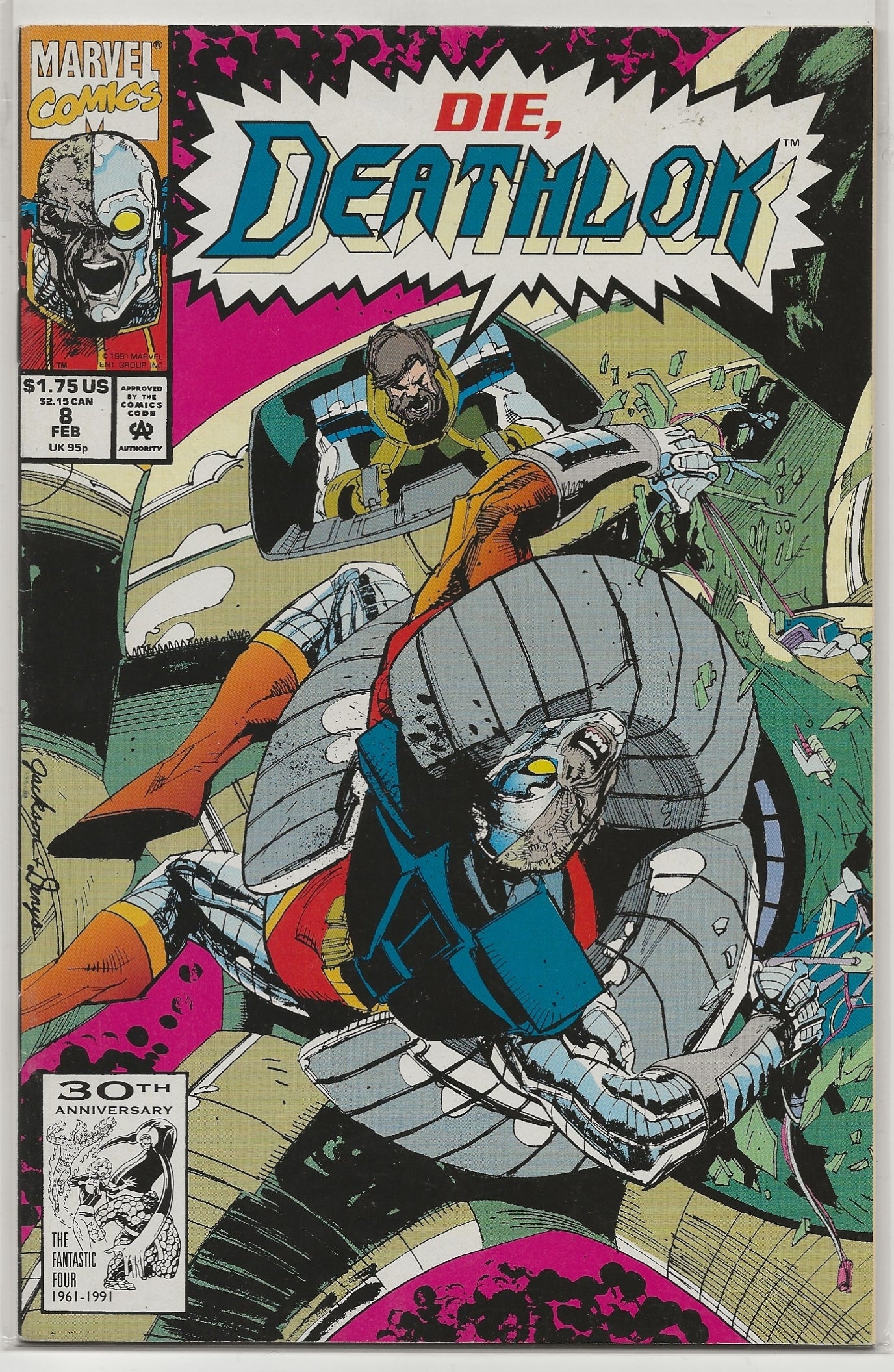 Deathlok #8 Cover By Jackson Guice & Denys Cowan - Marvel Comics