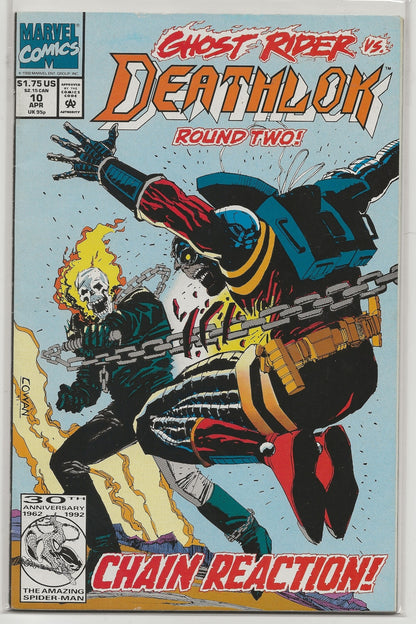 Deathlok #10 Cover By Denys Cowan - Marvel Comics