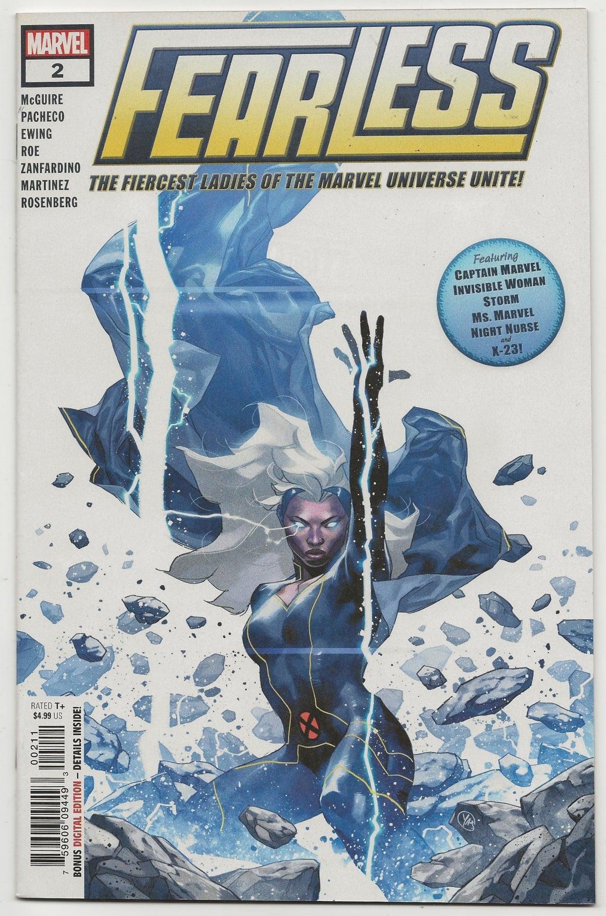 Fearless #2 | Yasmine Putri Cover | Storm | Marvel 2019 1st Print