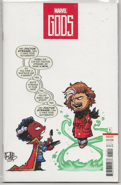G.O.D.S. #1 | Skottie Young Variant Cover | Jonathan Hickman | Marvel Comics 2023
