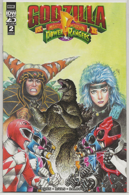 Godzilla Vs. Mighty Morphin Power Rangers II #2 (2024) IDW Publishing | Cover RI By E.J. Su