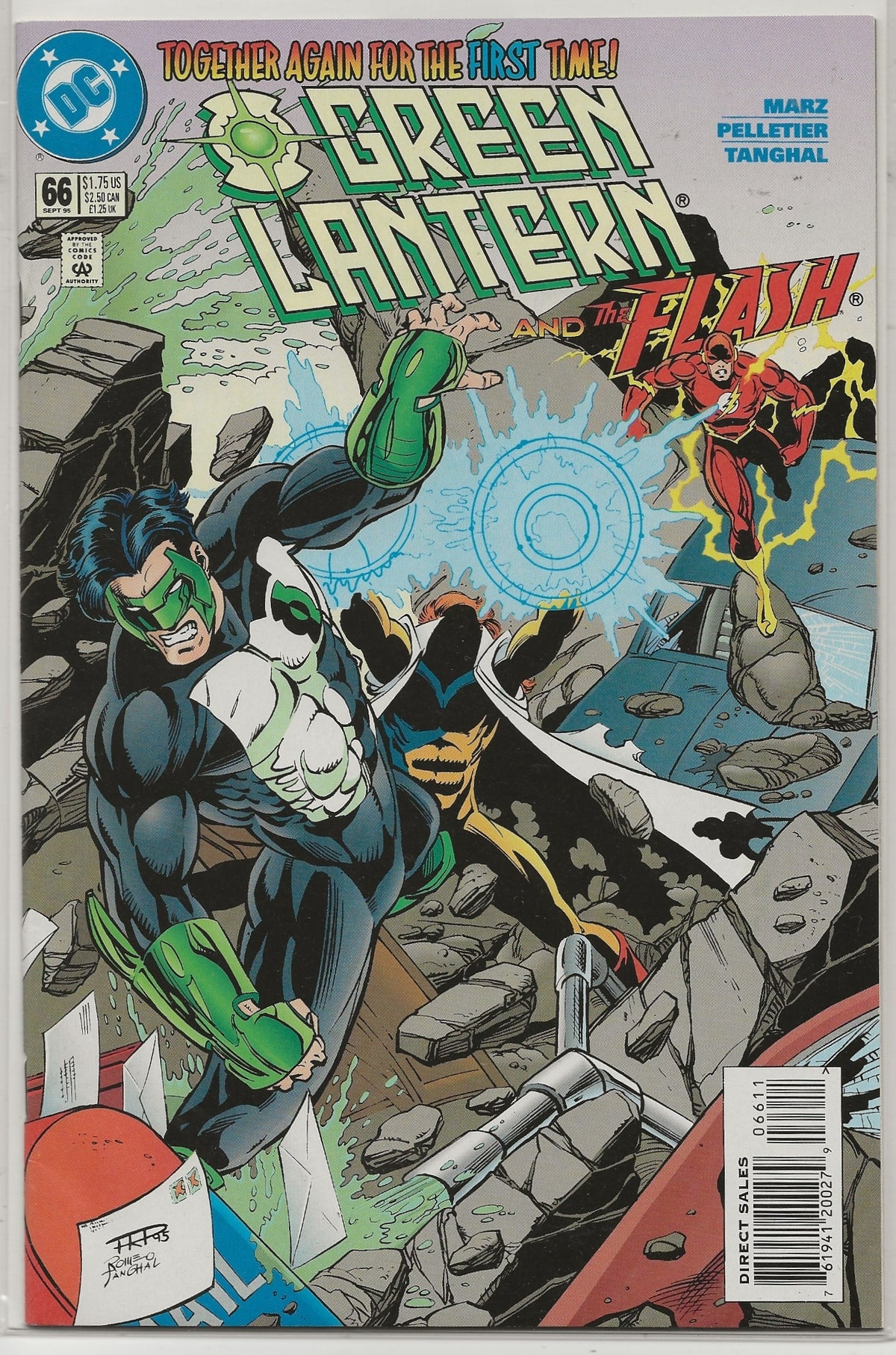 Green Lantern #66 Vol 3 | First Kyle Rayner And Wally West Flash Team-Up | DC Comics 1995