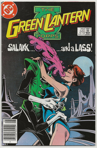 Green Lantern Corps #215 Vol 1 | Salakk Romance | Ed Hannigan & Ian Gibson Cover | DC Comics 1987