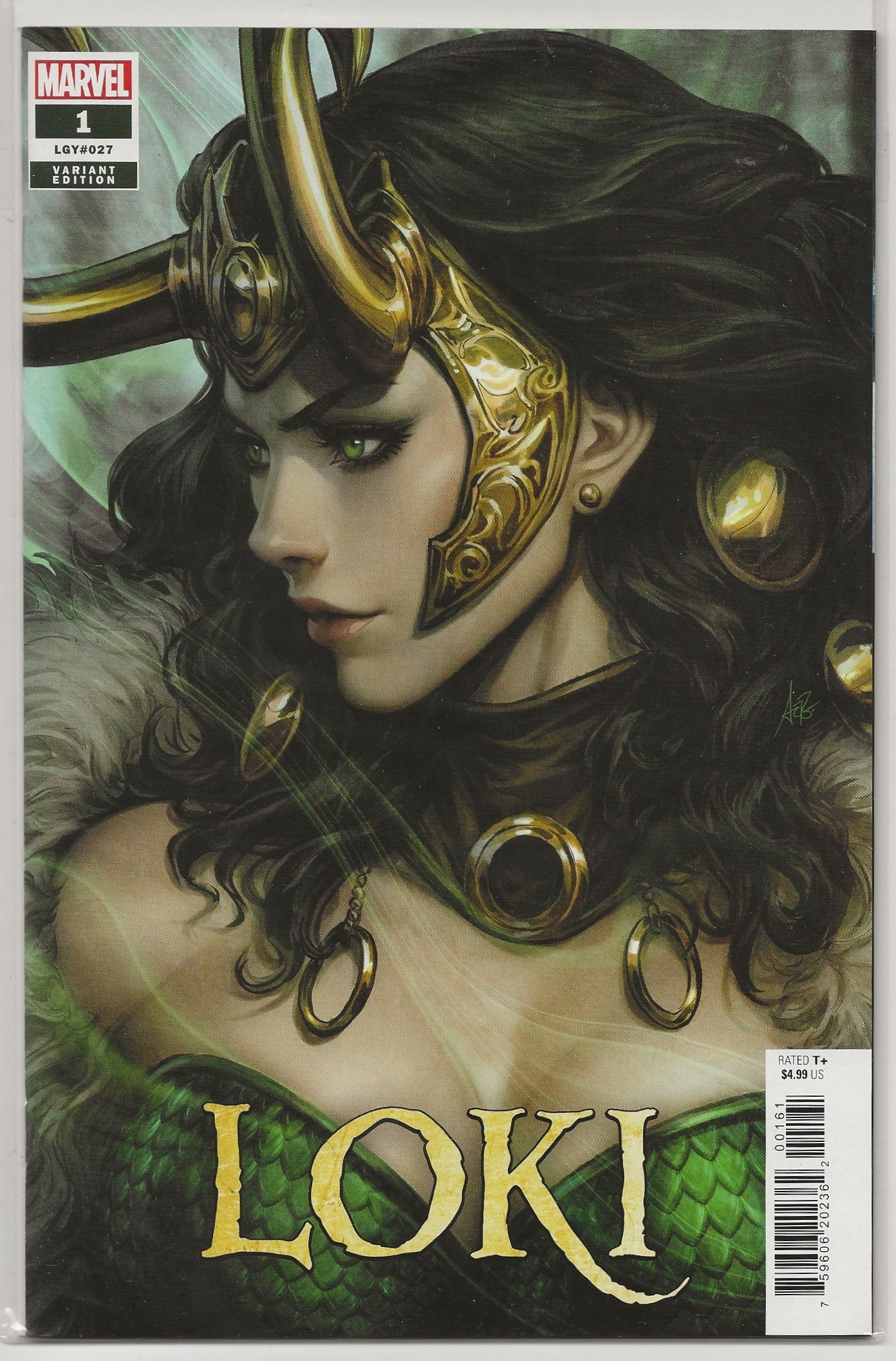 Loki #1 Marvel Comics (2023) - Stanley Artgerm Lau Lady Loki Variant