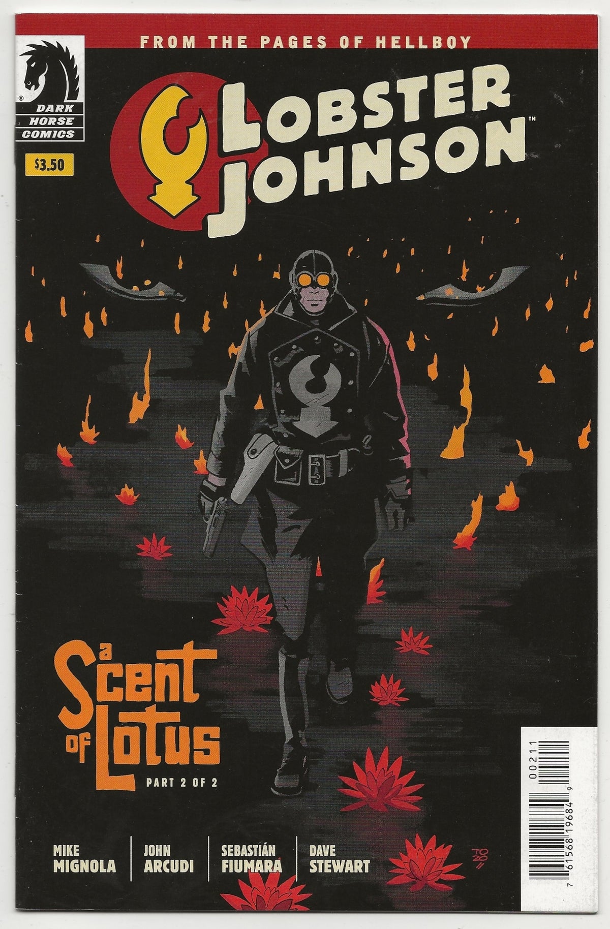 Lobster Johnson: A Scent Of Lotus #1 & #2 Complete Set | Mike Mignola | Sebastian Fiumara Cover | Dark Horse Comics