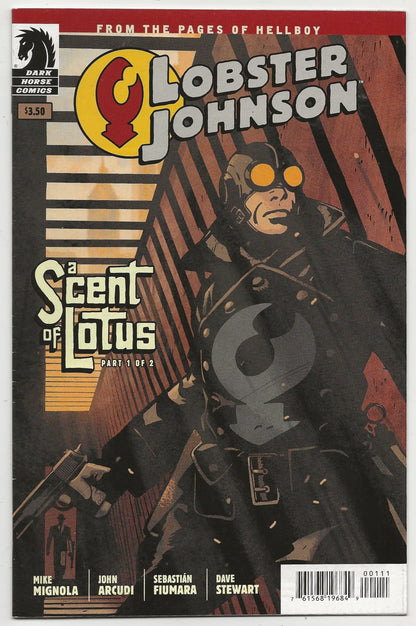 Lobster Johnson: A Scent Of Lotus #1 & #2 Complete Set | Mike Mignola | Sebastian Fiumara Cover | Dark Horse Comics