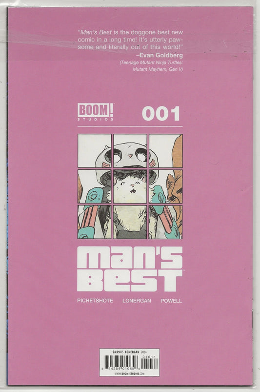 Man's Best #1 BOOM! Studios (2024) - Jesse Lonergan Cover - Pornsak Pichetshote