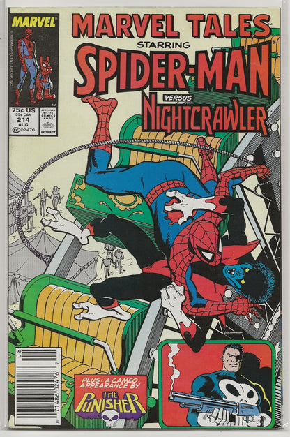 Marvel Tales #214 | Spider-Man Vs. Nightcrawler | Punisher Cameo | Gil Kane Cover | Marvel Comics