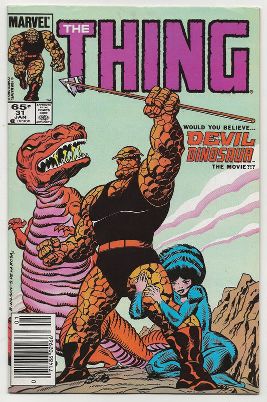 The Thing #31 1986 Marvel: Ron Wilson Newsstand Cover