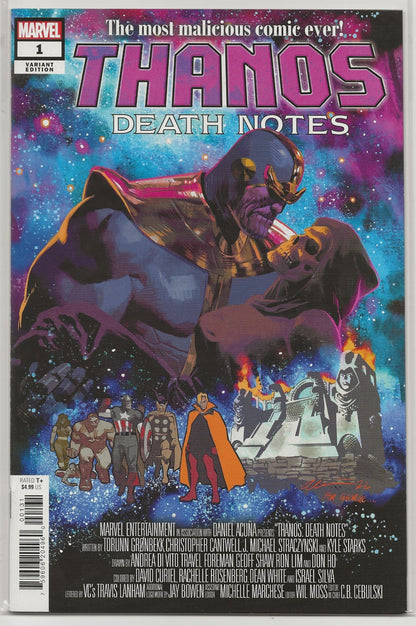 Thanos: Death Notes #1 Marvel 2023: Daniel Acuña Variant Cover