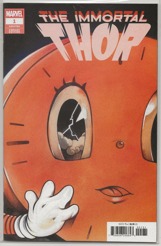 The Immortal Thor #1 2023 Marvel: Peach Momoko Variant Cover; 1st app of Toranos & Loki of the Utgard-Realm