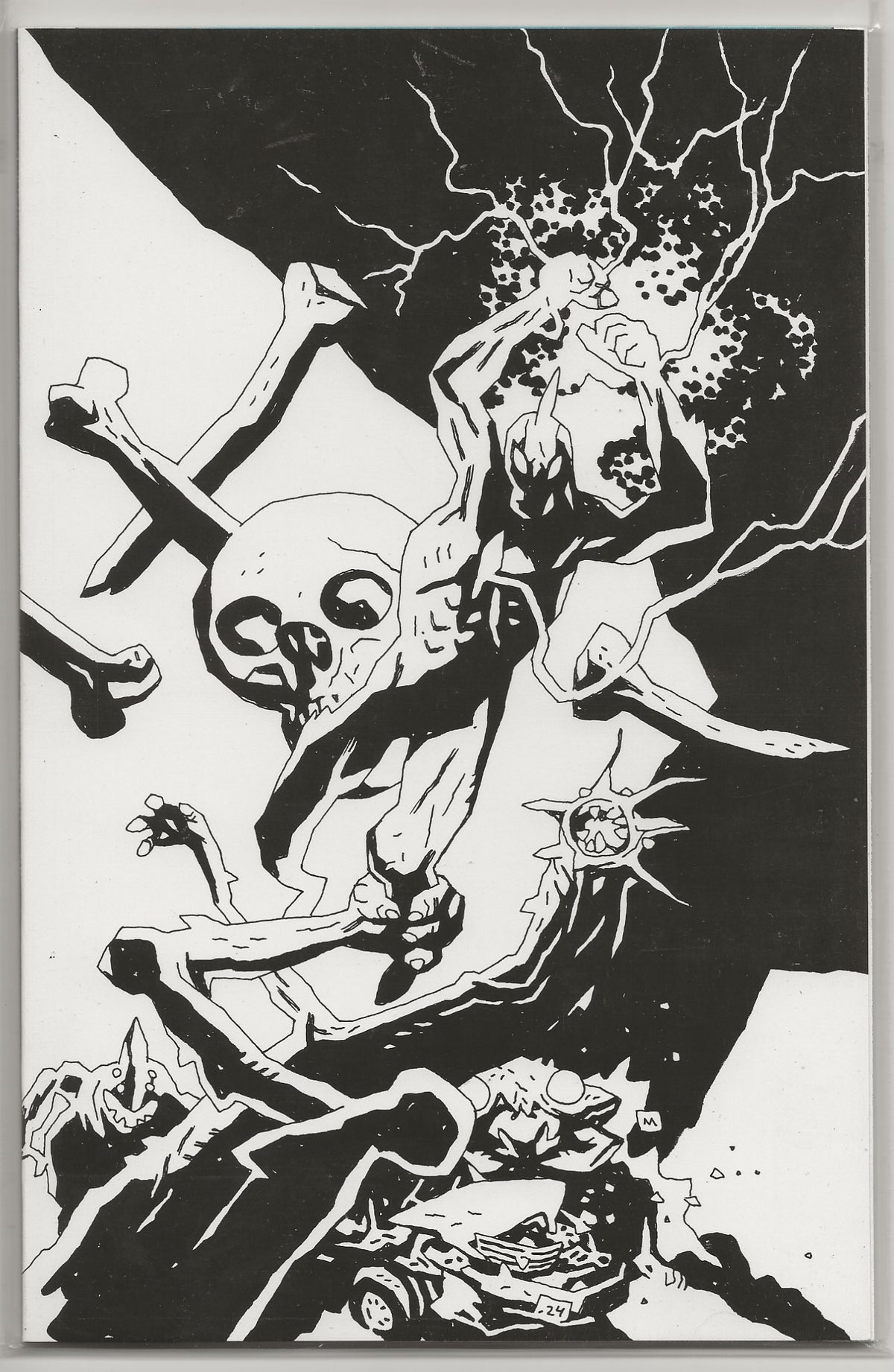 Ultramega #5 | Mike Mignola Black & White Variant Cover | Image Skybound 1st Print