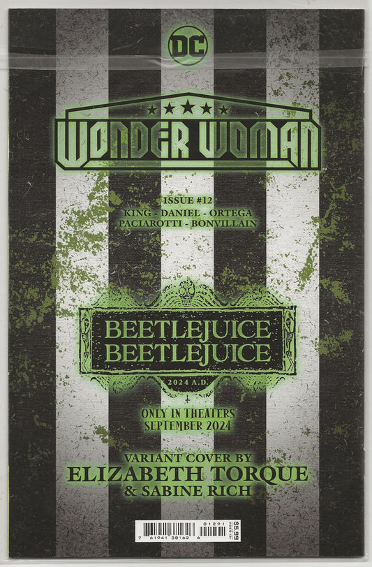 Wonder Woman #12 | Elizabeth Torque & Sabine Rich Beetlejuice Variant | DC Comics 2024 1st Print