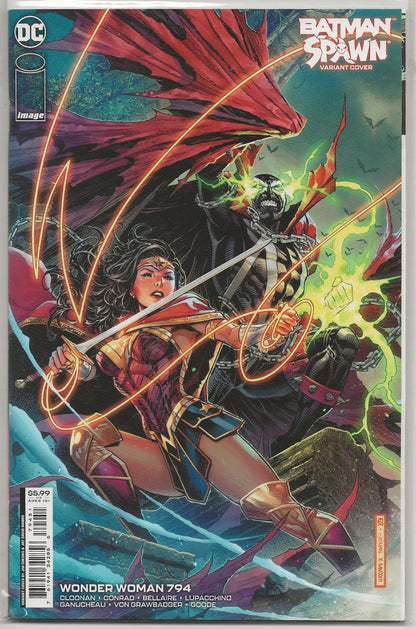 Wonder Woman #794 | Jim Cheung Batman/Spawn Variant Cover | DC Comics 2023 1st Print
