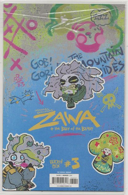 Zawa + The Belly Of The Beast #3 | Peach Momoko FOC Reveal Variant | BOOM! Studios 2024 1st Print