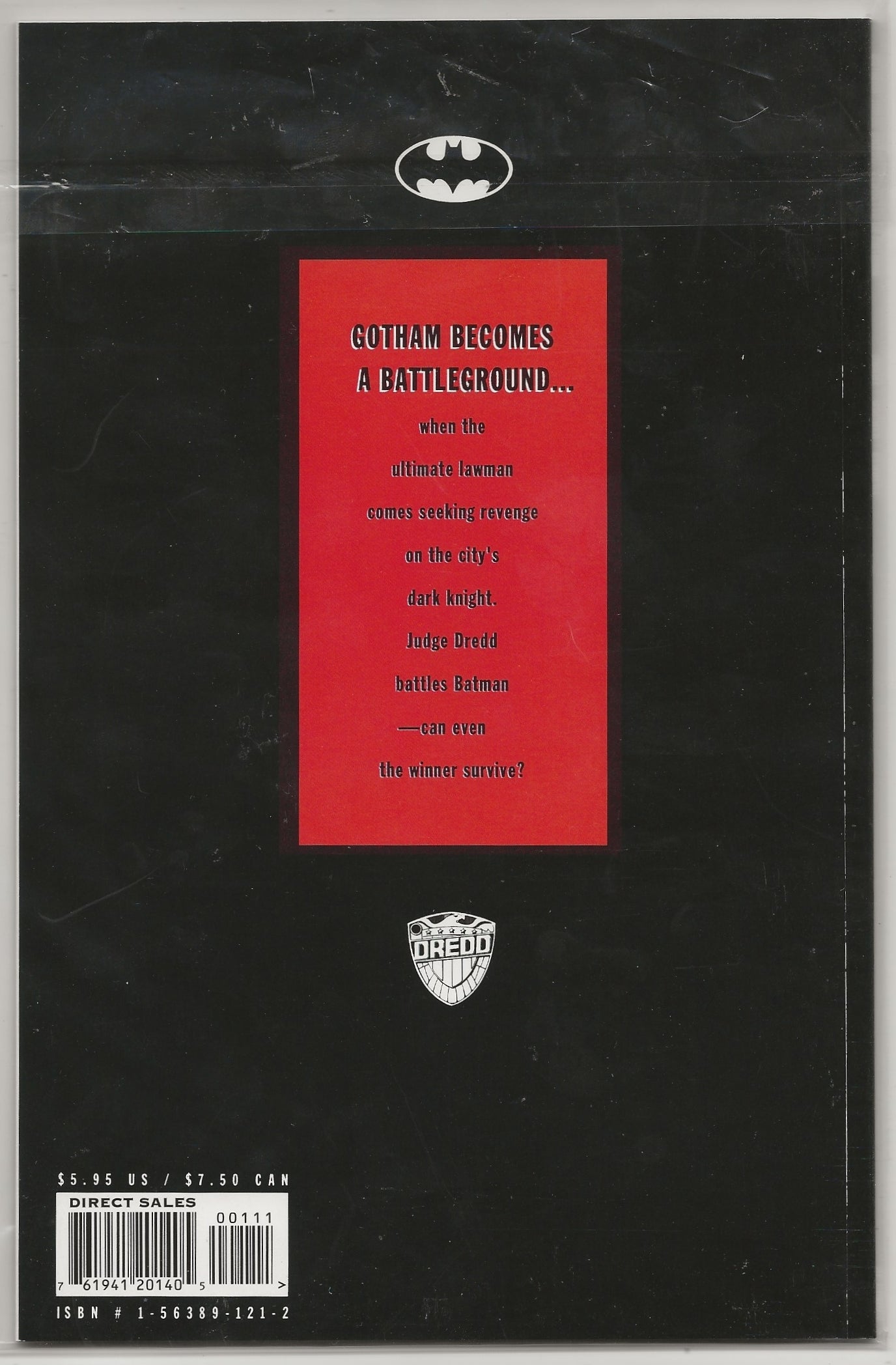 Batman / Judge Dredd: Vendetta in Gotham #1 1993 DC: Mike Mignola Cover