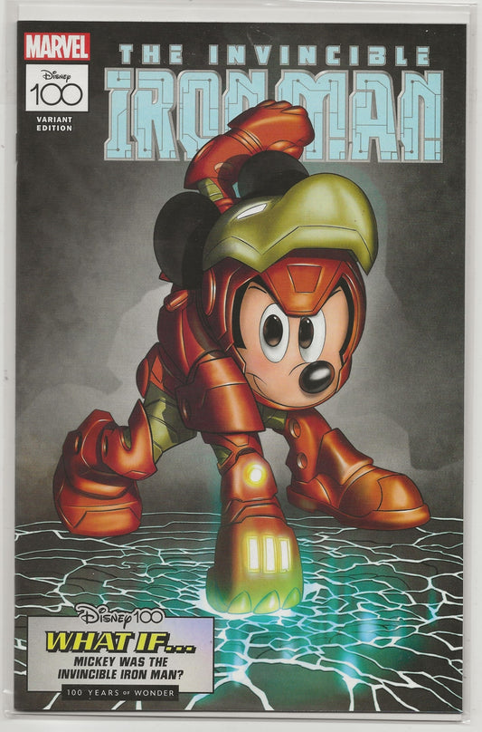 Amazing Spider-Man #27 - Lorenzo Pastrovicchio Disney 100 Iron Man Variant - Marvel Comics