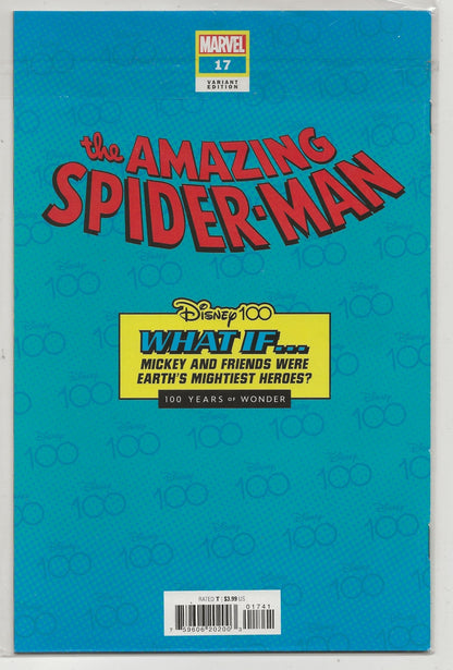 Amazing Spider-Man #17 - Lorenzo Pastrovicchio Disney 100 Avengers Variant - Marvel Comics