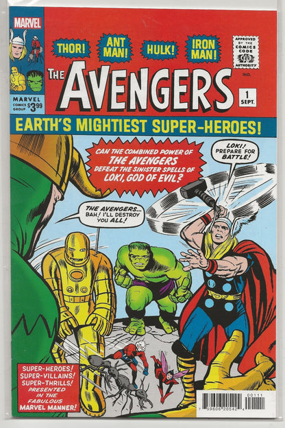 Avengers #1 Facsimile Edition - Jack Kirby Cover - Marvel Comics