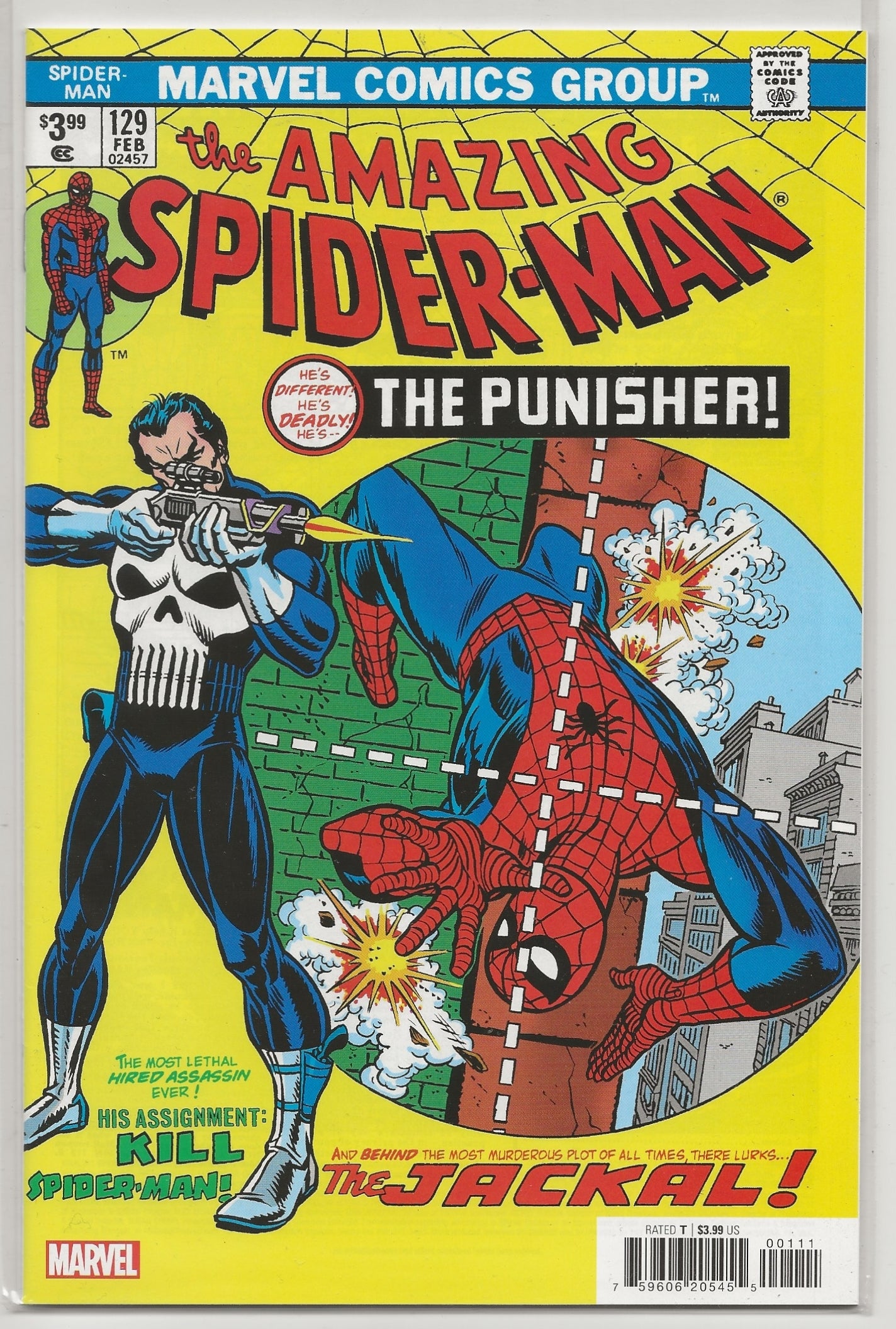 Amazing Spider-Man #129 Facsimile Edition - Gil Kane & John Romita Sr. Cover - Marvel Comics