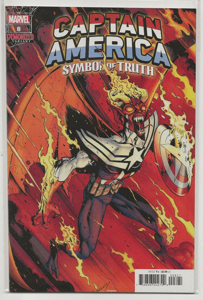 Captain America: Symbol Of Truth #8 - Ron Lim Demonized Variant - Marvel Comics