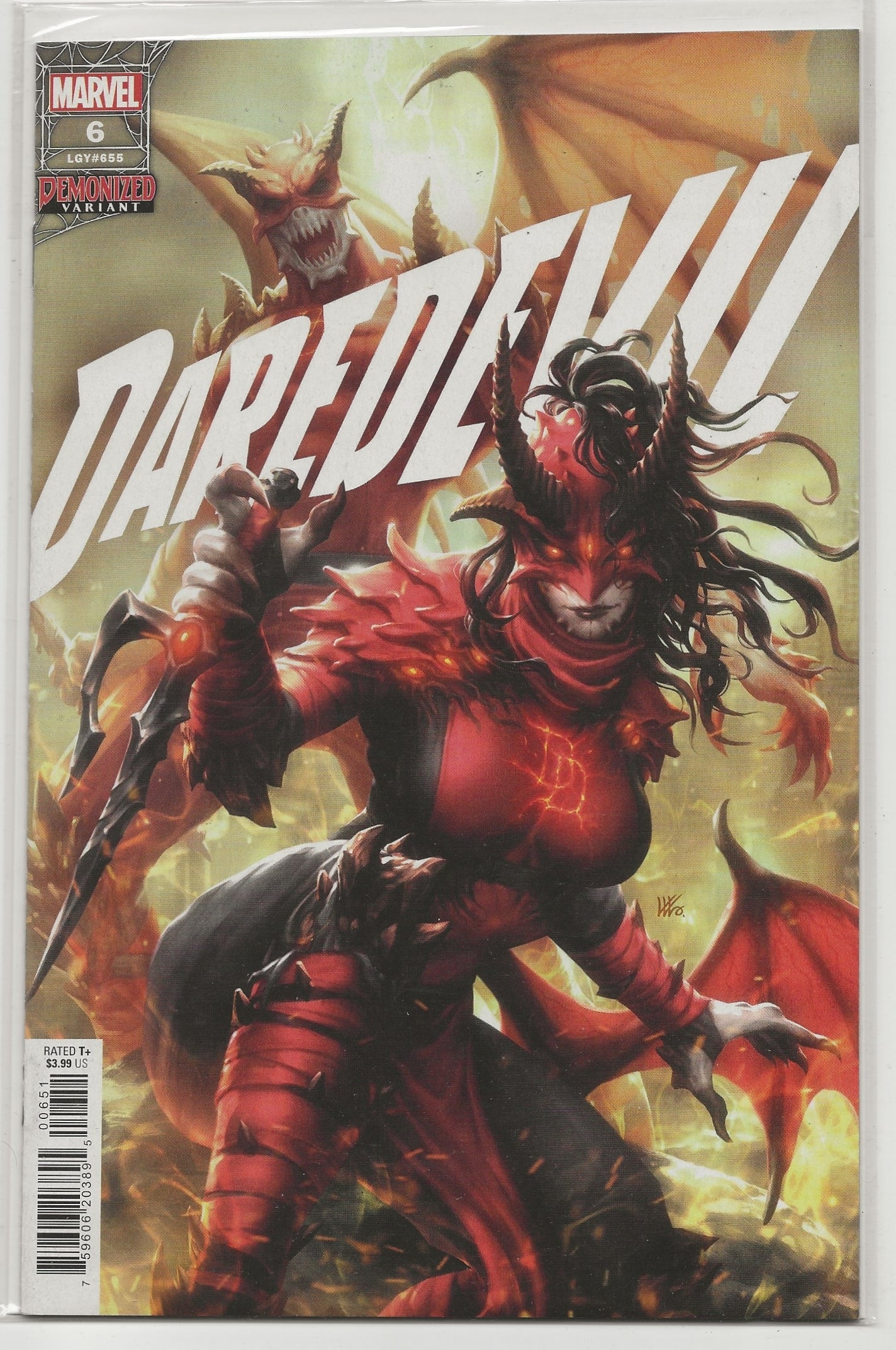 Daredevil #6 - Kendrick "Kunkka" Lim Demonized Variant - Marvel Comics