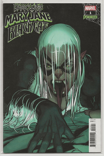 Mary Jane & Black Cat #1 - Adam Hughes Demonized Variant - Marvel Comics Dark Web