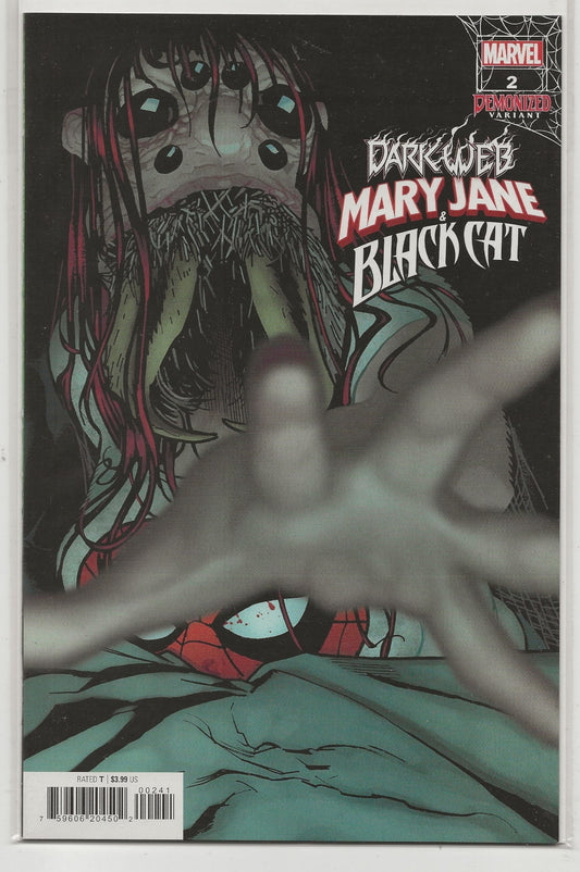 Mary Jane & Black Cat #2 - Adam Hughes Demonized Variant - Marvel Comics Dark Web
