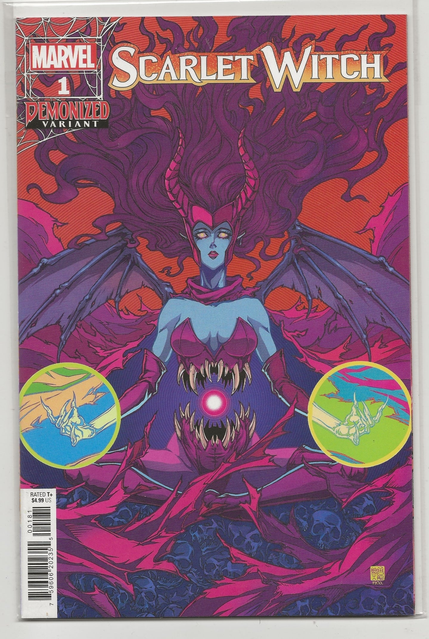 Scarlet Witch #1 - Fico Ossio Demonized Variant - Marvel Comics