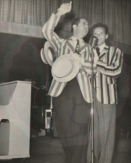 Frank Sinatra & Phil Silvers By Art Weissman; Vintage 8x10 GSP