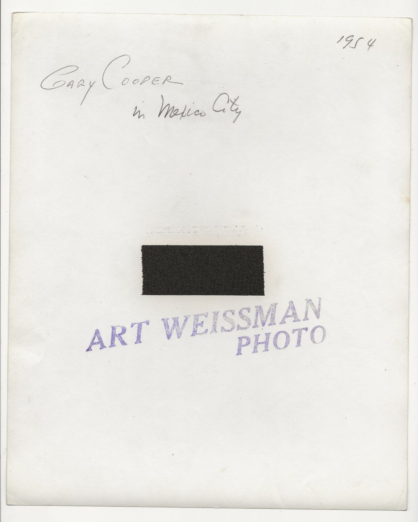 The Balcony Suite: Gary Cooper in Mexico City – Rare 1954 Art Weissman Trio